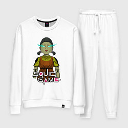 Костюм хлопковый женский Squid game doll, цвет: белый