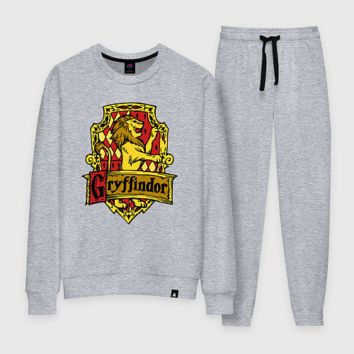 Женский костюм Hogwarts - gryffindor logo / Меланж – фото 1