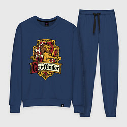 Костюм хлопковый женский Hogwarts - gryffindor logo, цвет: тёмно-синий