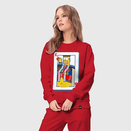Женский костюм Король Гомер / Красный – фото 3