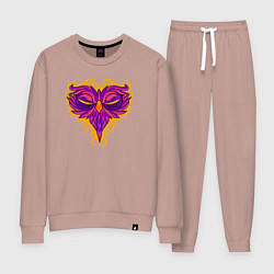 Костюм хлопковый женский Violet owl, цвет: пыльно-розовый