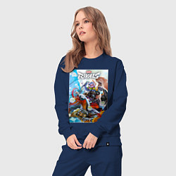 Костюм хлопковый женский Персонажи - Marvel rivals, цвет: тёмно-синий — фото 2