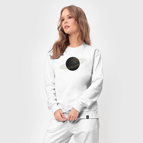 Женский костюм Планета арт, коричневая с кольцом / Белый – фото 3