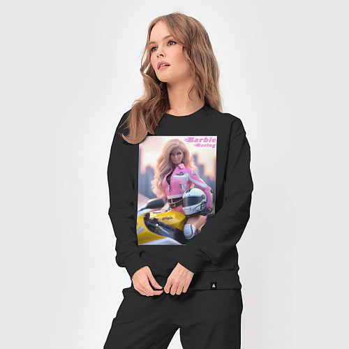 Женский костюм Barbie racing - Kawasaki Ninja / Черный – фото 3