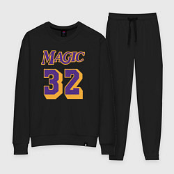 Костюм хлопковый женский Magic 32, цвет: черный