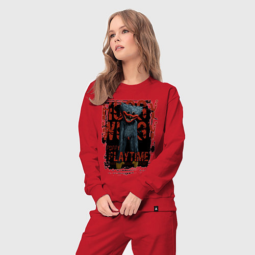 Женский костюм Хагги Вагги из Poppy Playtime / Красный – фото 3