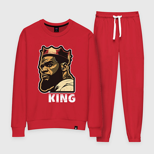 Женский костюм Король Леброн Джеймс / Красный – фото 1