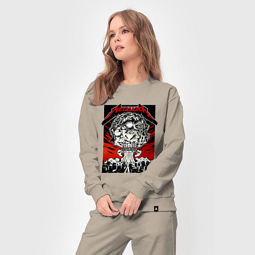 Женский костюм Metallica - Toronto playbill / Миндальный – фото 3