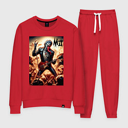 Костюм хлопковый женский Mick Jagger - Rolling Stones, цвет: красный