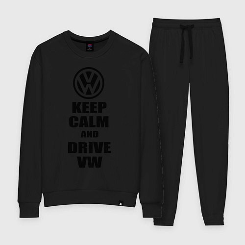 Женский костюм Keep Calm & Drive VW / Черный – фото 1