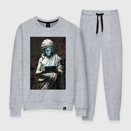 Женский костюм Античная статуя с планшетом / Меланж – фото 1