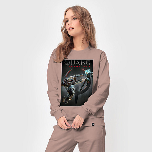Женский костюм Quake champions - NYX and Sorlag / Пыльно-розовый – фото 3