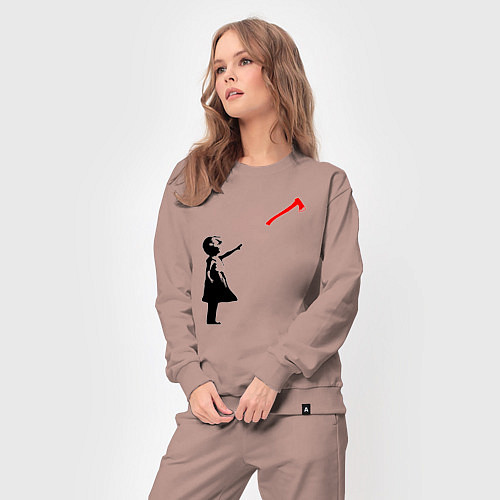 Женский костюм Девочка и топор / Пыльно-розовый – фото 3