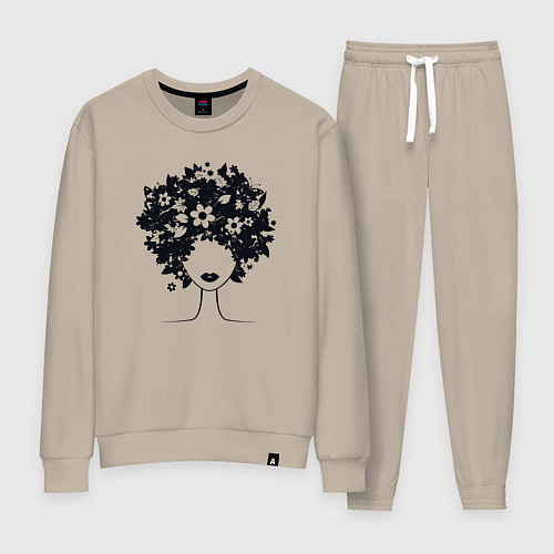 Женский костюм Цветочная девушка / Миндальный – фото 1