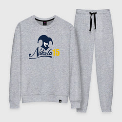 Костюм хлопковый женский Nikola 15, цвет: меланж