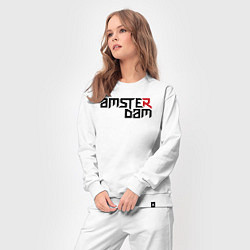 Костюм хлопковый женский Amsterdam city, цвет: белый — фото 2