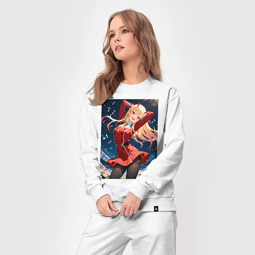 Женский костюм Марин Китагава косплей 002 Darling in the Franxx / Белый – фото 3