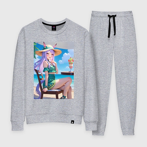 Женский костюм Девушка-пони кушает мороженое / Меланж – фото 1