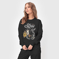 Костюм хлопковый женский The Crow: It cant rain all the time, цвет: черный — фото 2