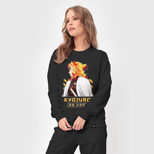 Женский костюм Клинок рассекающий демонов Kyoujurou профиль / Черный – фото 3