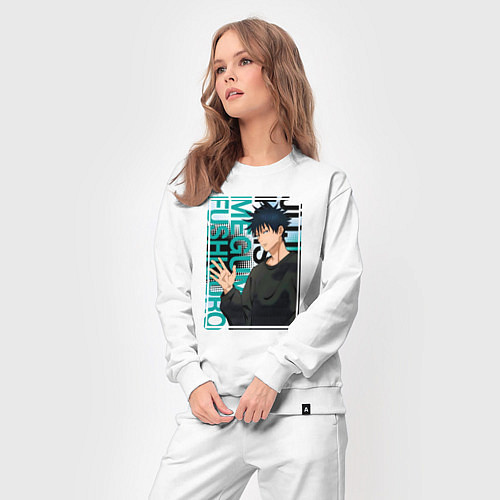 Женский костюм Мегуми фусигуро заклинатель / Белый – фото 3