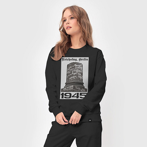 Женский костюм Колонна рейхтага / Черный – фото 3