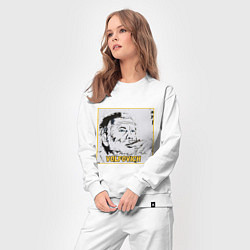 Костюм хлопковый женский Volfovich Art Black coin, цвет: белый — фото 2