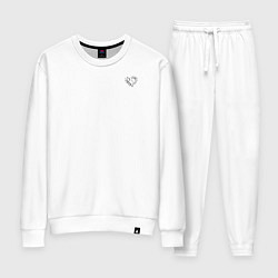 Костюм хлопковый женский Святая святых, цвет: белый