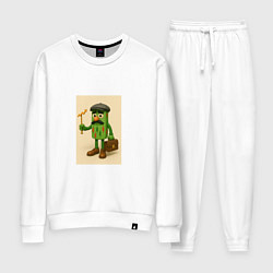 Костюм хлопковый женский Gallinazzo Crypto, цвет: белый