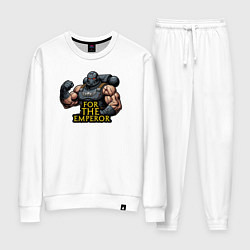 Костюм хлопковый женский За императора Warhammer 40k, цвет: белый
