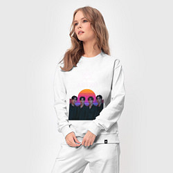 Костюм хлопковый женский Astro retro, цвет: белый — фото 2