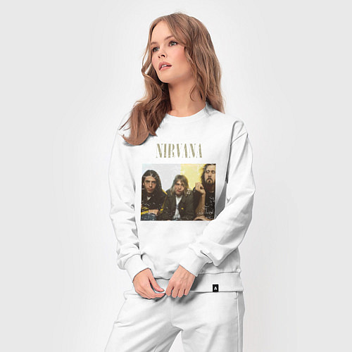 Женский костюм Nirvana band foto / Белый – фото 3