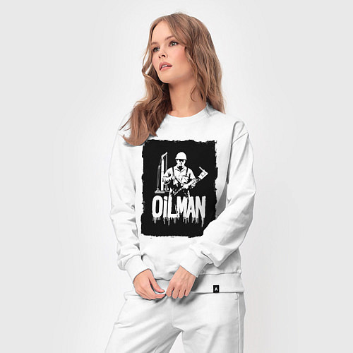 Женский костюм Нефтяник с буровой установкой / Белый – фото 3