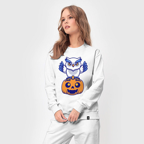 Женский костюм Halloween owl / Белый – фото 3