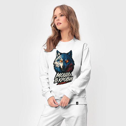Женский костюм Мощь в крови / Белый – фото 3