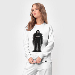 Костюм хлопковый женский Bones horror style, цвет: белый — фото 2