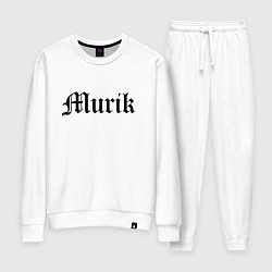 Костюм хлопковый женский Мурманск - мем, цвет: белый