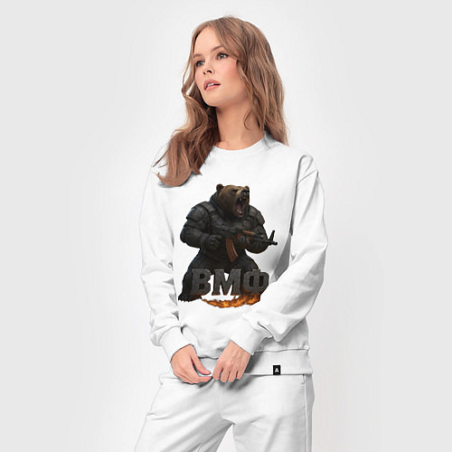 Женский костюм ВМФ стреляющий медведь / Белый – фото 3