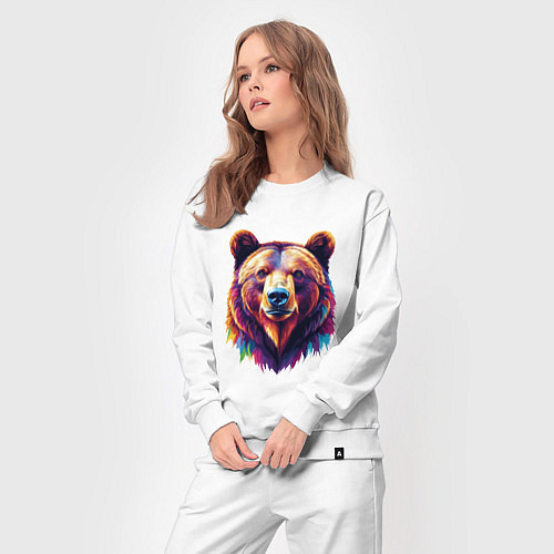 Женский костюм Красочный медведь / Белый – фото 3