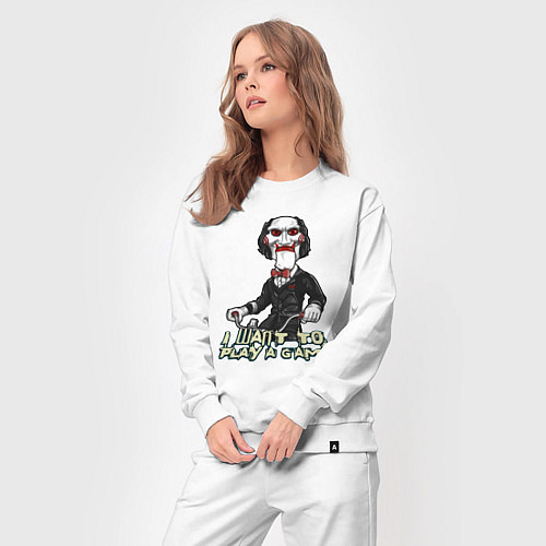 Женский костюм Я хочу сыграть в игру / Белый – фото 3