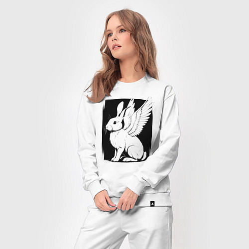 Женский костюм Крылатый кролик / Белый – фото 3