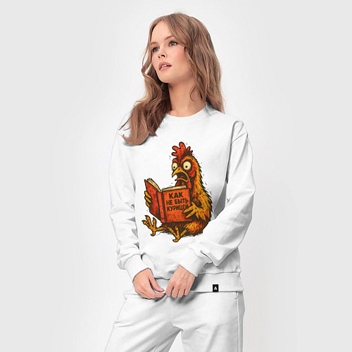 Женский костюм Как не быть курицей / Белый – фото 3