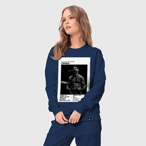 Женский костюм Илия Топурия постер / Тёмно-синий – фото 3