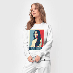 Костюм хлопковый женский Оливия Родриго, цвет: белый — фото 2