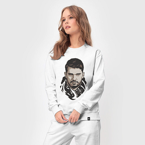 Женский костюм Лука 77 / Белый – фото 3