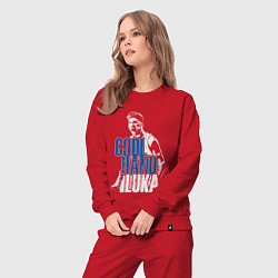 Костюм хлопковый женский Cool hand Luka, цвет: красный — фото 2