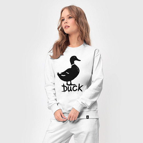 Женский костюм Граффити утка / Белый – фото 3