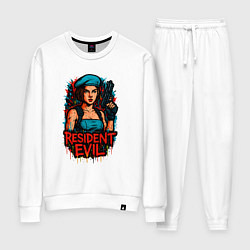 Костюм хлопковый женский Resident Evil Джилл Валентайн, цвет: белый