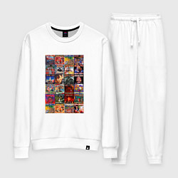 Костюм хлопковый женский Сектор Газа - обложки, цвет: белый