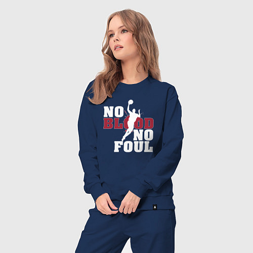 Женский костюм Баскетбол - нет крови нет фола / Тёмно-синий – фото 3